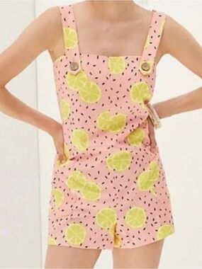 Anthropologie Hutch Lemon Romper Size XS